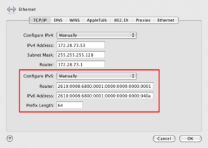 OSX IP v4 & IP v6 (Red)